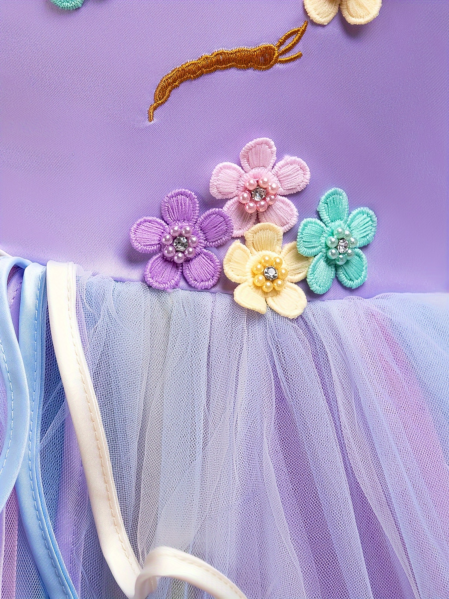 Robe de licorne Filles Costume de licorne Enfants Tutu Princesse Robe de  fleur de Noël Fête d'anniversaire Robe de carnaval (multi Facultatif)