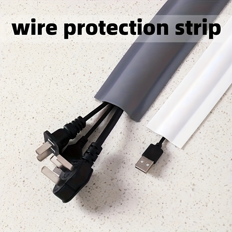 Self-adhesive Floor Cord Cover, Floor Cable Cover, Extension Wiring Duct  Protector, Electric Wire Slot Cable Concealer - Temu