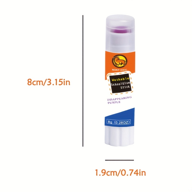 Colorations® Washable Purple Glue Sticks (0.32 oz) - Set of 24