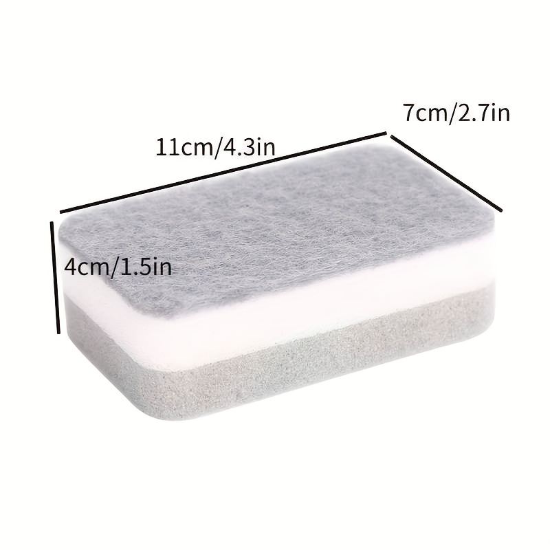 10pcs Multi-functional Square Cleaning Dish Sponge, Soft Dual-sided Sponge  For Washing Dishes And Scrubbing Pots