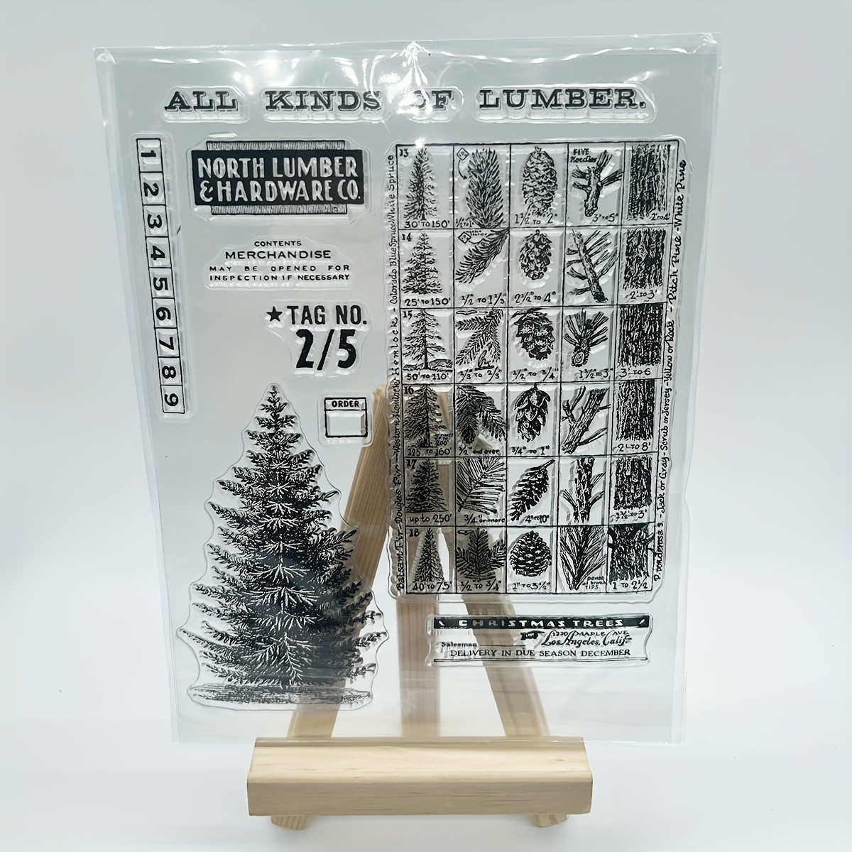 Christmas Tree Greeting Words Clear Stamps For Card Making - Temu