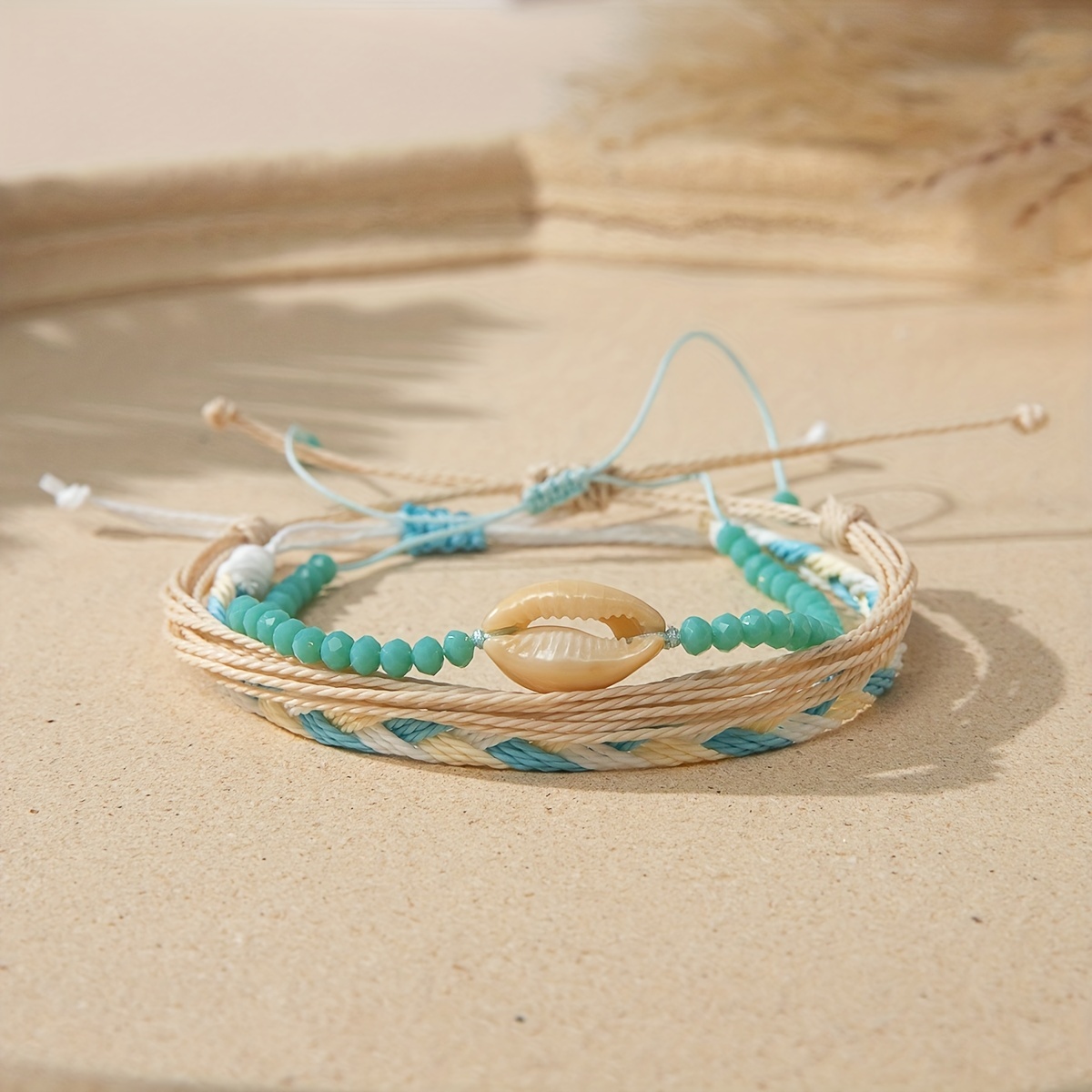 Boho Style Beaded Bracelet Set Stackable Hand Jewelry - Temu Canada