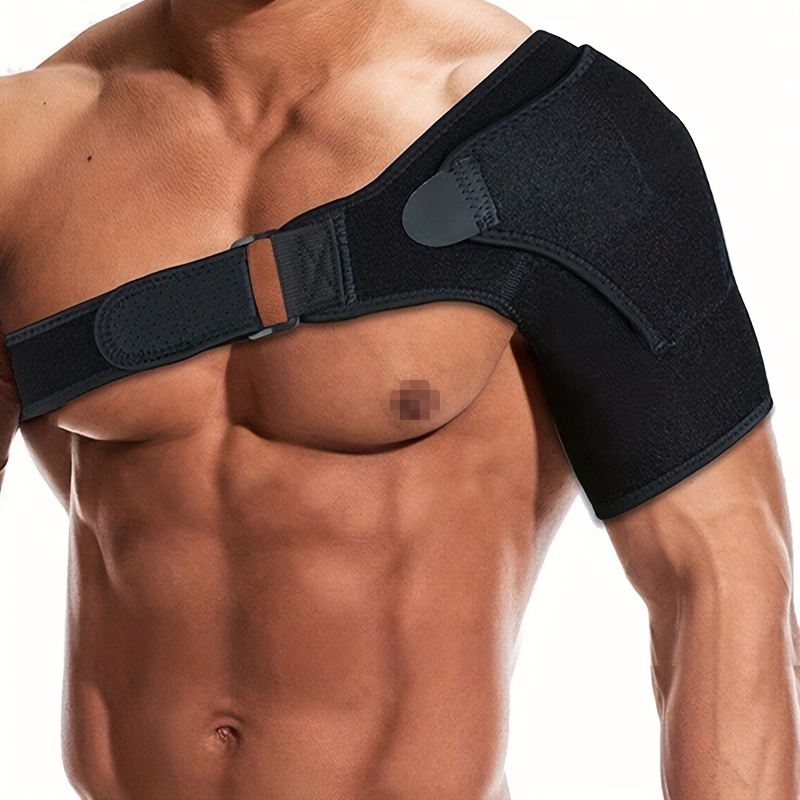 1pc Shoulder Brace, Support And Compression Sleeve For Torn Rotator Cuff,  AC Joint, Arm Immobilizer Wrap, Ice Pack Pocket, Stability Strap, Dislocated