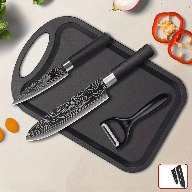 Kitchen Knife Set, Paring Knife, Chef Knife, Meat Cleaver, Kitchen  Scissors, And More, Stainless Steel Utility Knives, Professional Kitchen  Utensils, Kitchen Accessories - Temu