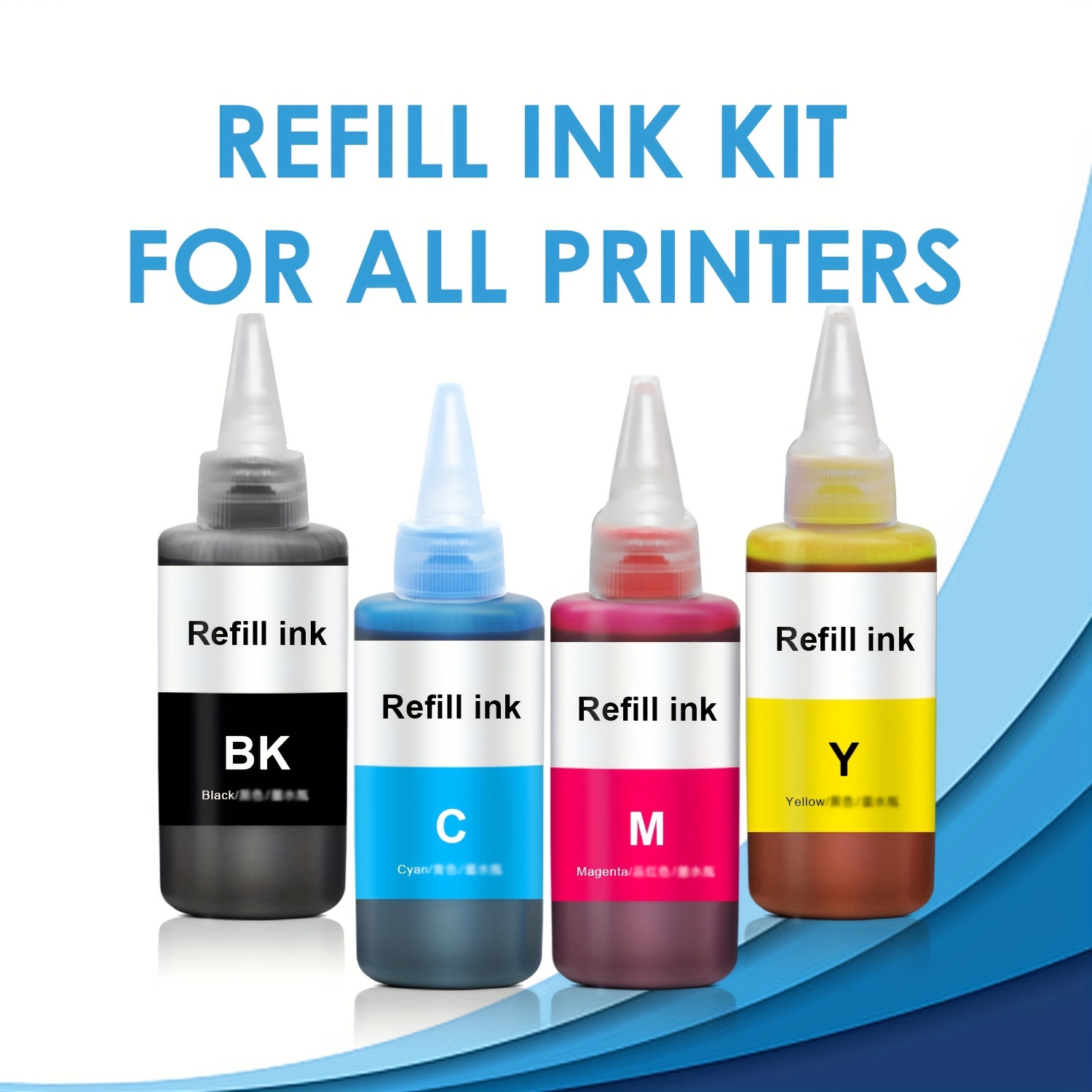 200ML Koala BLACK Sublimation Ink Refill Kit for Inkjet Printers Epson HP  Canon 644824538440