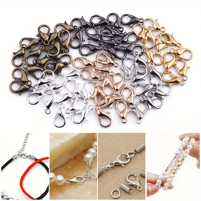 10pcs 10mm Lobster Clasps Hooks Alloy Lobster Clasp Hook Jewelry