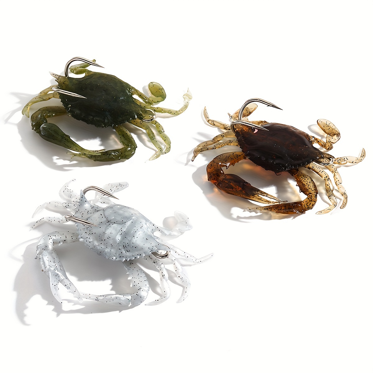Bionic Crab Soft Lure Sharp Double Hook Lifelike Bait - Temu