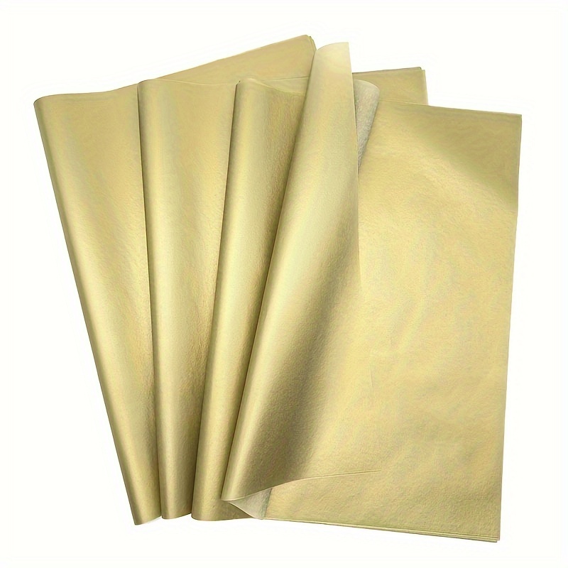 100 Sheets 14X20 Metallic Gift Wrapping Gold Tissue Paper Bulk for  Christmas, Mother's Day, Birthday Gift Bags Packaging Craft