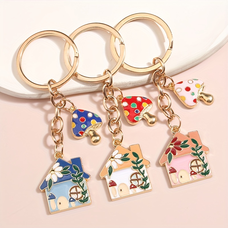 DICOSMETIC DIY Mushroom Elf Charm Keychain Making Kit 