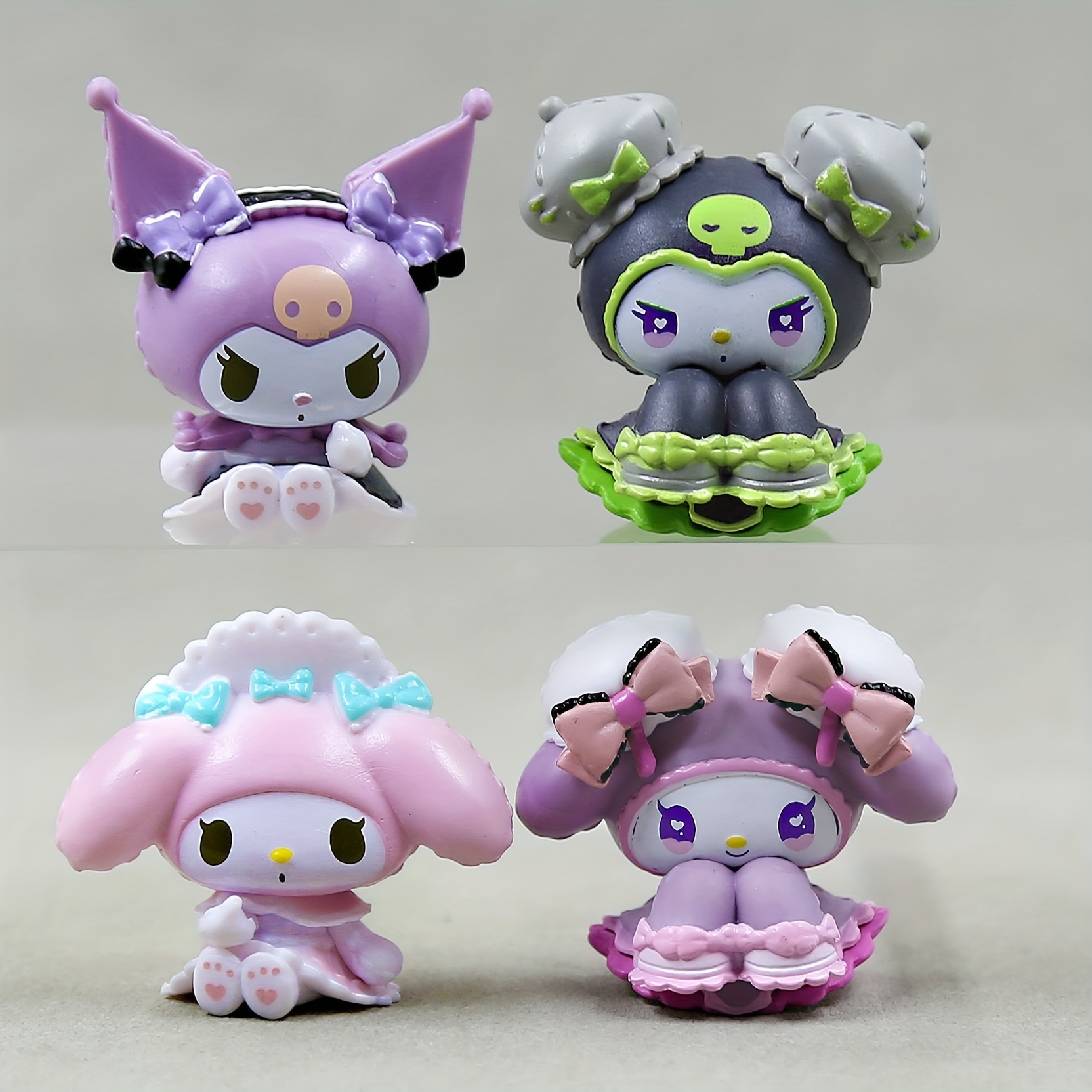 New my Melody Kuromi Anime pvc Figures Set/5pcs Doll Pvc Decorate Toys  dolls