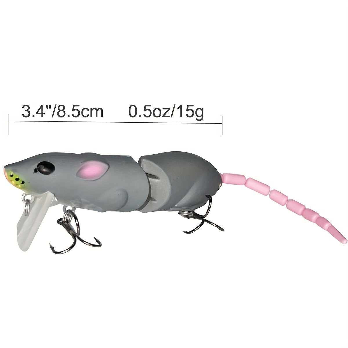 8.5CM Mouse Lure Artificial Plastic Mouse Fishing Lure Swimbait
