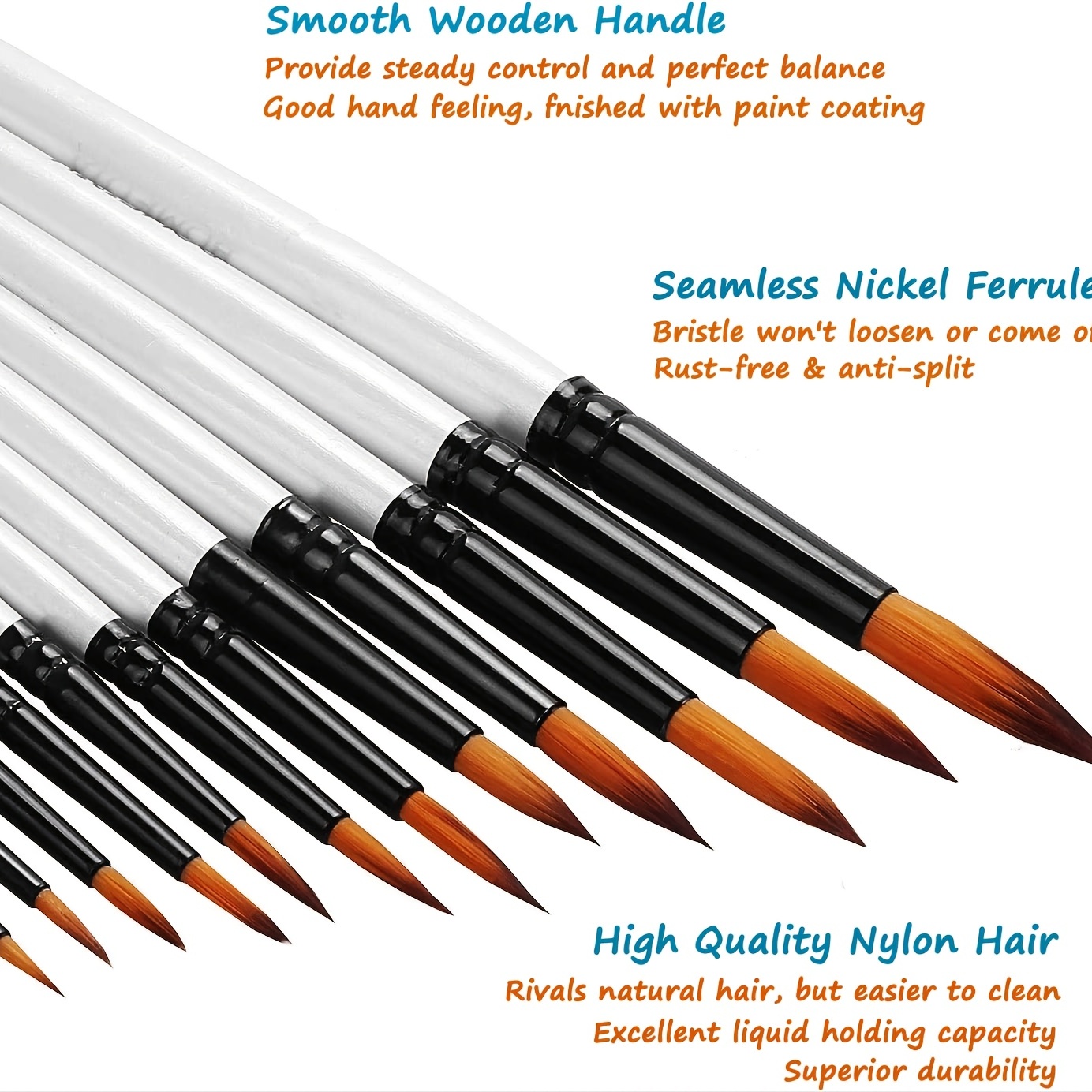 Pearl White Oil Paint Pens Dual Color Nylon Hair Painting - Temu