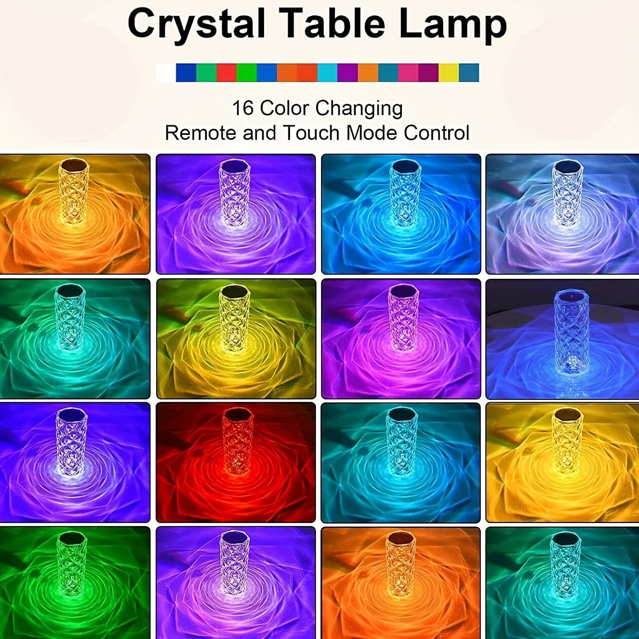 16 Color Changing Rgb Led Light Bars Bedrooms - Temu