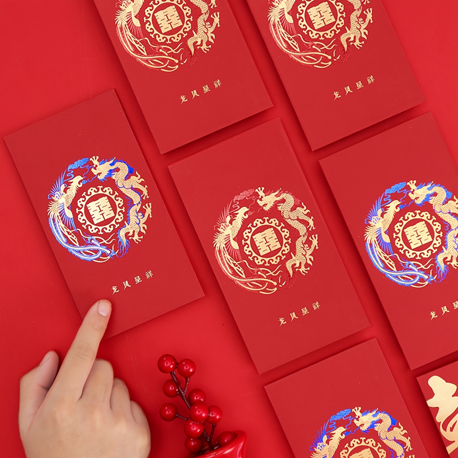 2023 New Year Wishes DIY Wax Stamp Copper Red Envelope Fu Bag Rabbit Koi Wax  Seal Envelope Sealed Fire Paint Seal Hand Account