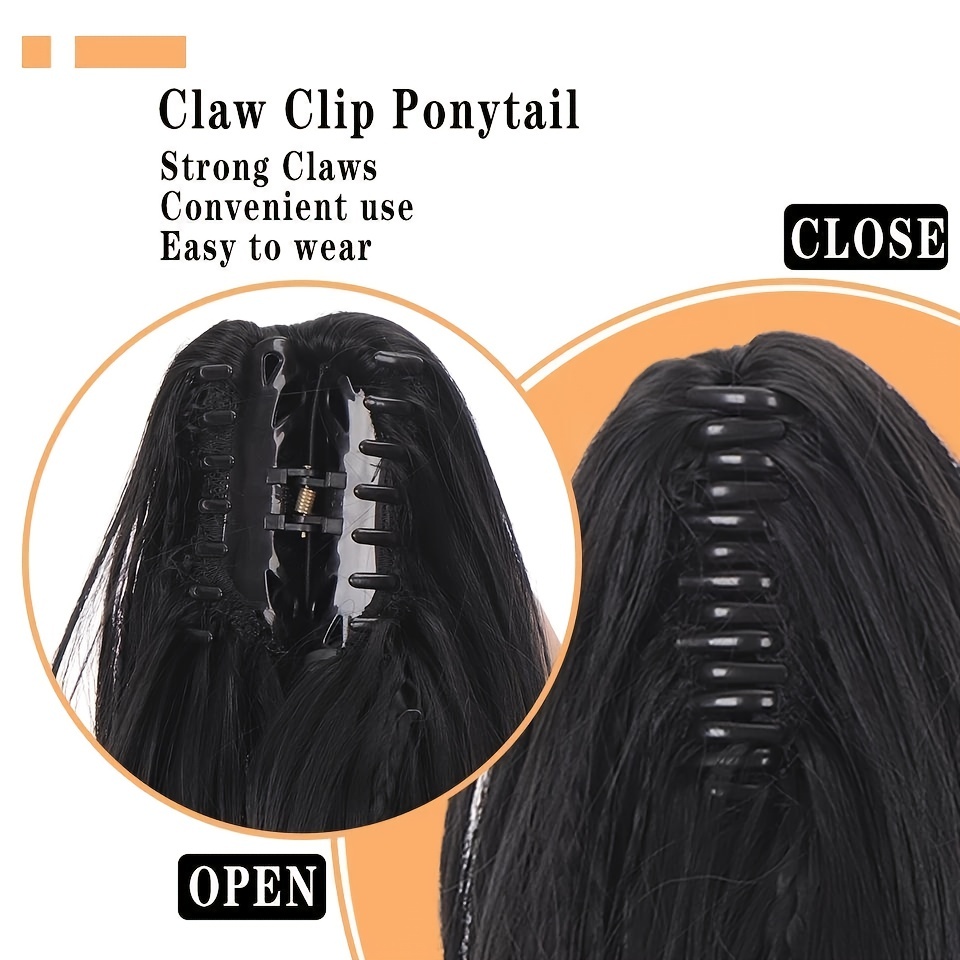 Long Straight Hair Ponytail Braid Wig Synthetic Heat Resistant 613