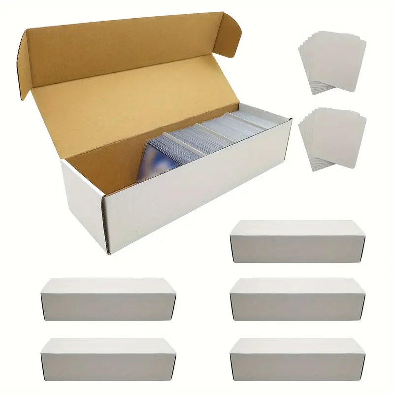 Trading Card Storage Boxes With Dividers Cardboard Card - Temu