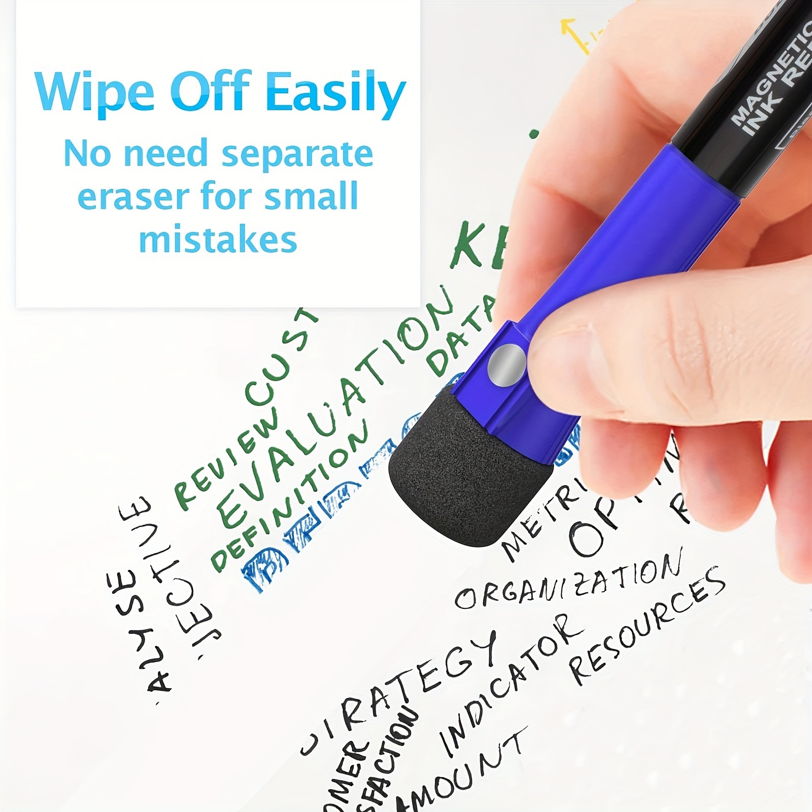 Black Dry Erase Markers Fine Point Tip White Board Marker - Temu
