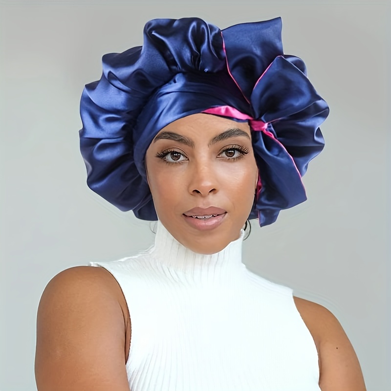 Satin Bonnet for Curly Hair, Made in Canada