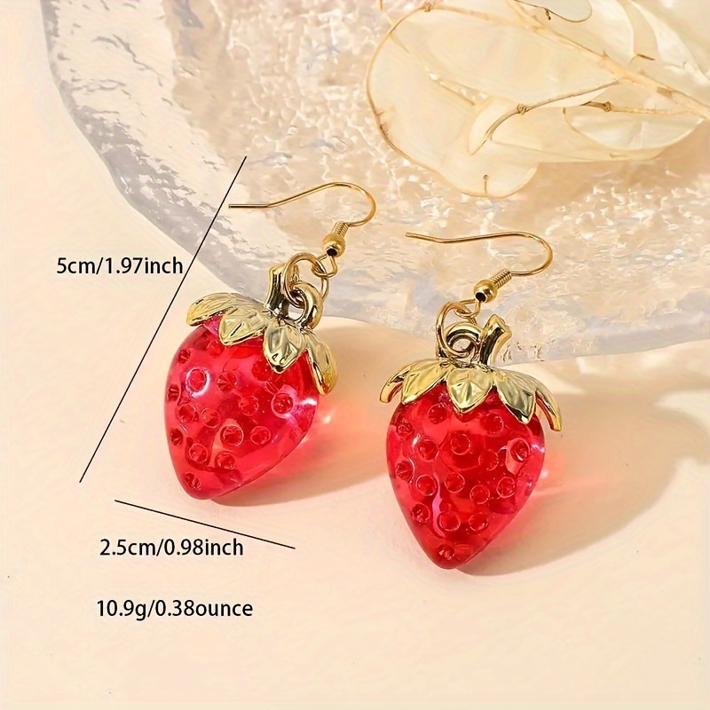 Strawberry on sale stud earrings