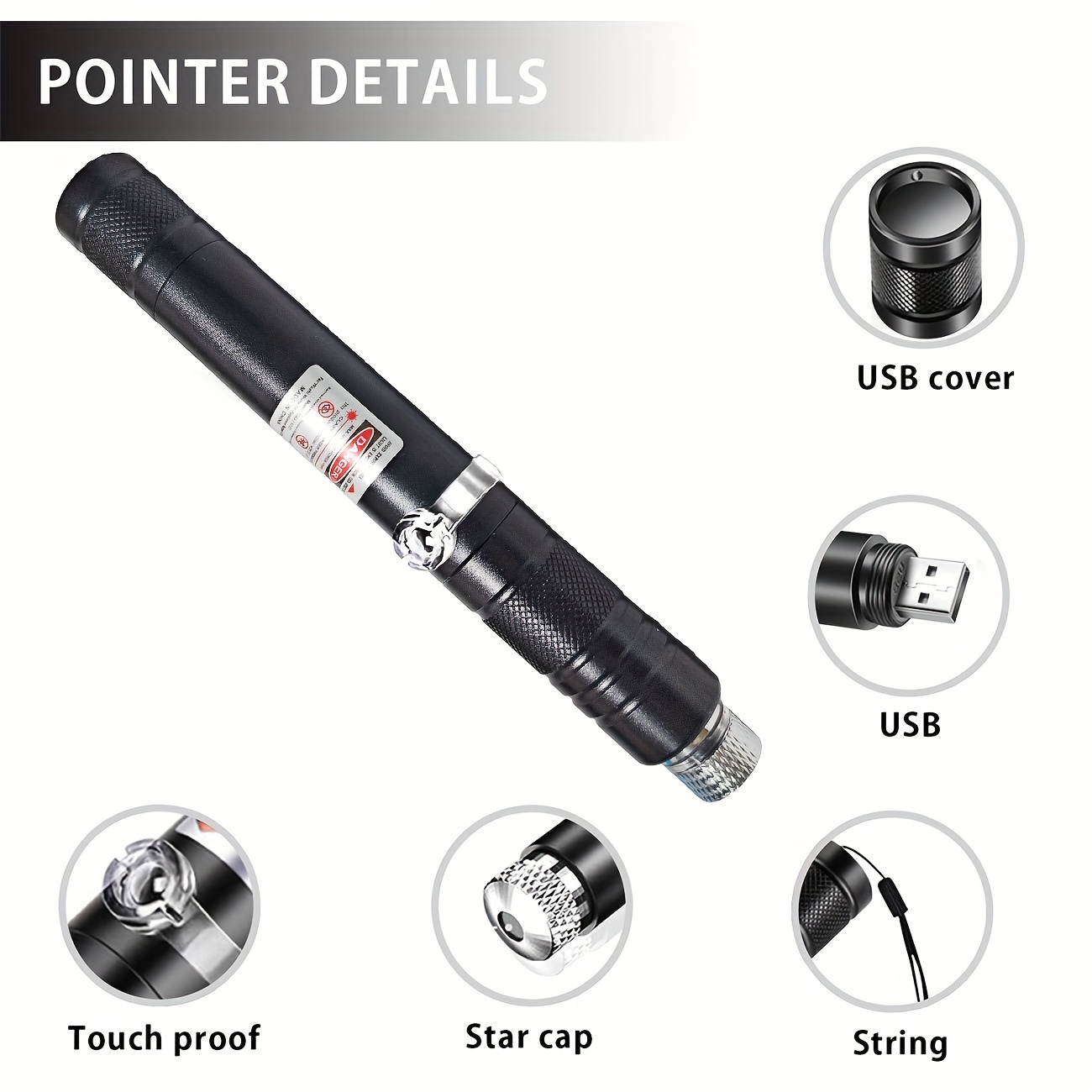  AYZUTQL Green Laser Pointer High Power Burning Long Range  Strong Green Rechargeable Laser Pointer Pen for Teaching Hunting Outdoor :  Office Products