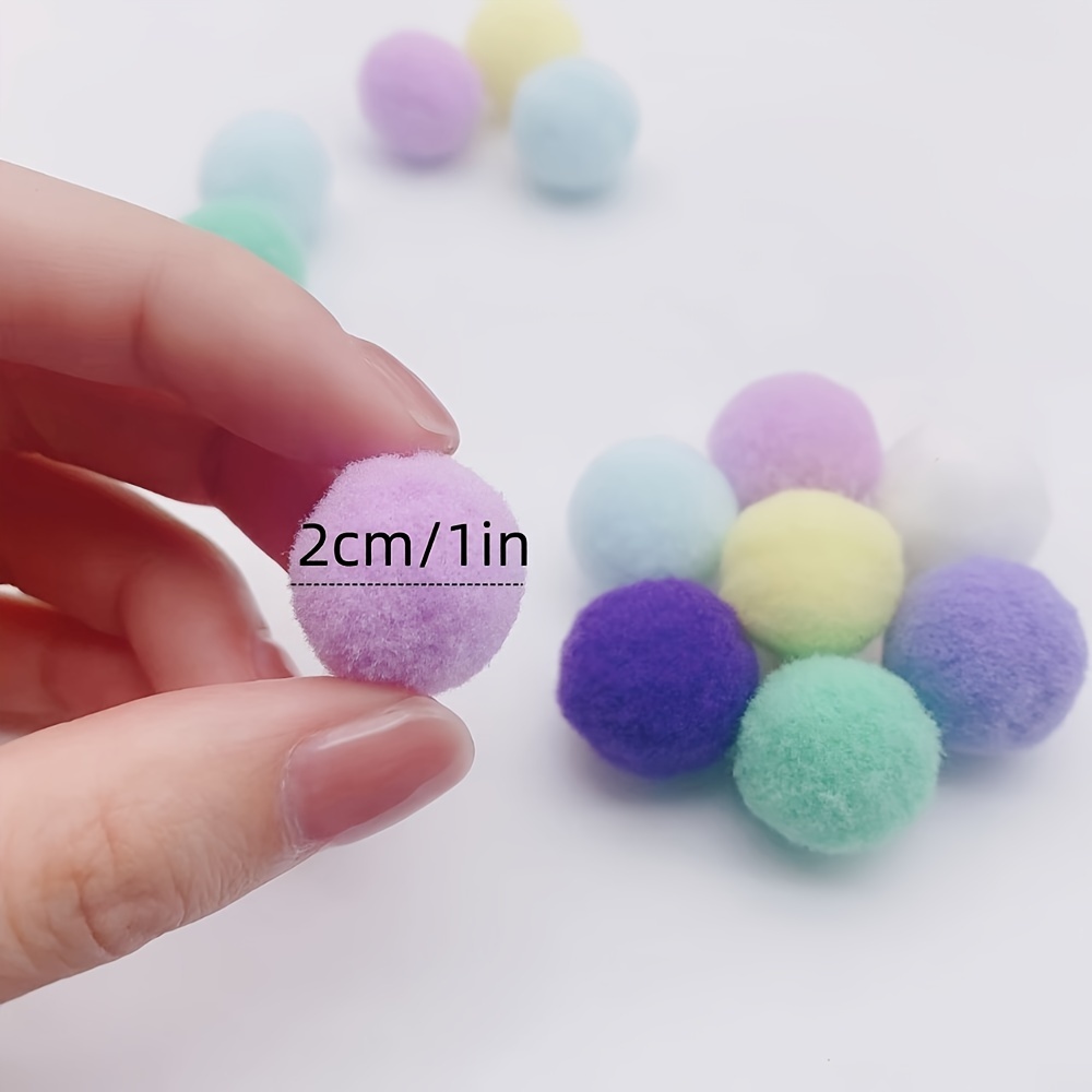 900pcs Pom Poms, Multicolored Bulk Pom Poms For Arts And Crafts, For Arts  And Craft Making Decoration