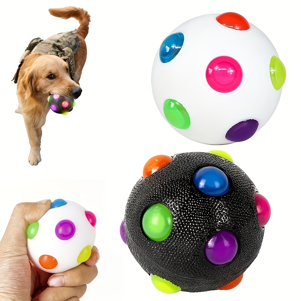 Balle lumineuse LED pour chien