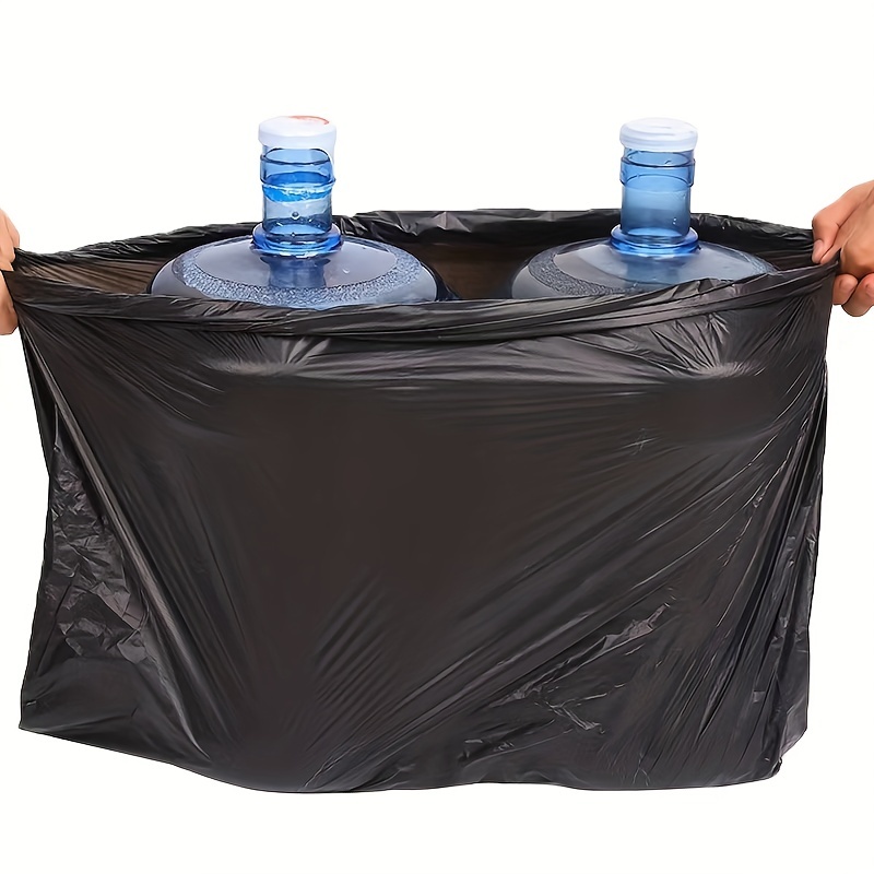 50pcs Thick Trash Bags Black Strong Trash Bags For Office - Temu