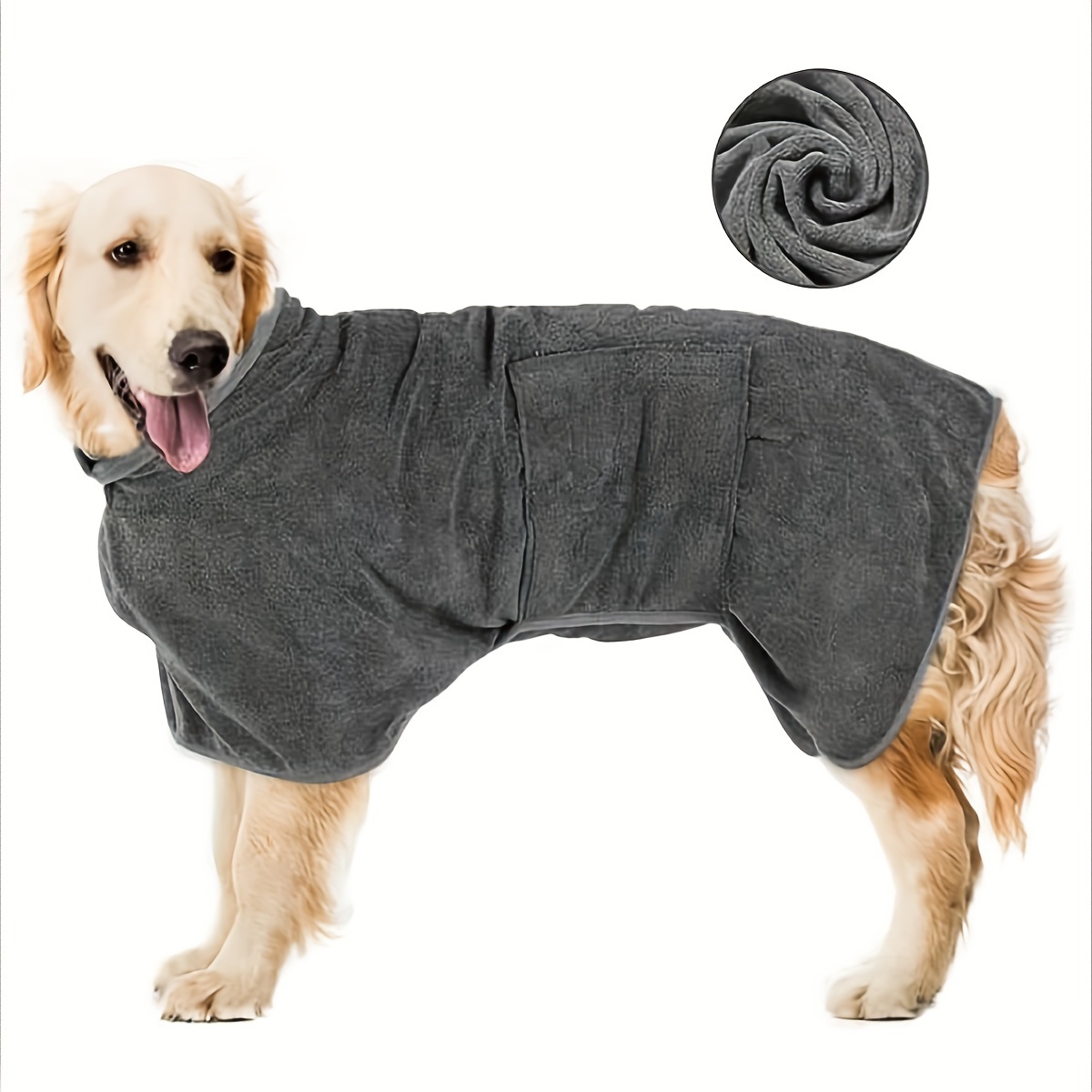 

1pc Microfiber Body Towel, Pet Bath Towel Drying Bath Towel, Water Absorbent Quick-drying Dog Bathrobe