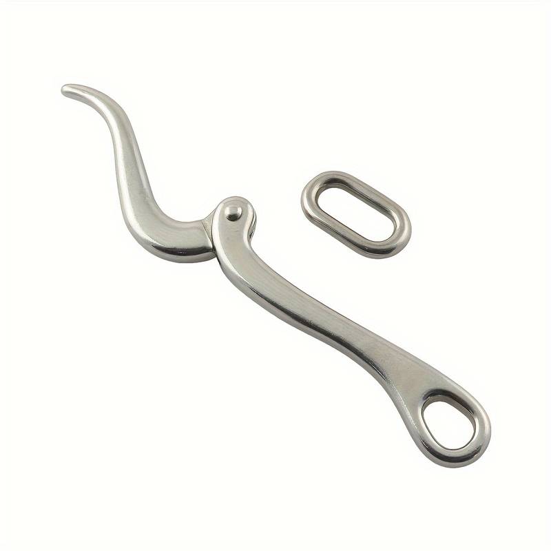 Crochet Plongée Acier Inox 316 – Mousqueton Pivotant 360°, Pour Clés, Sangle, Camping (65 Mm)