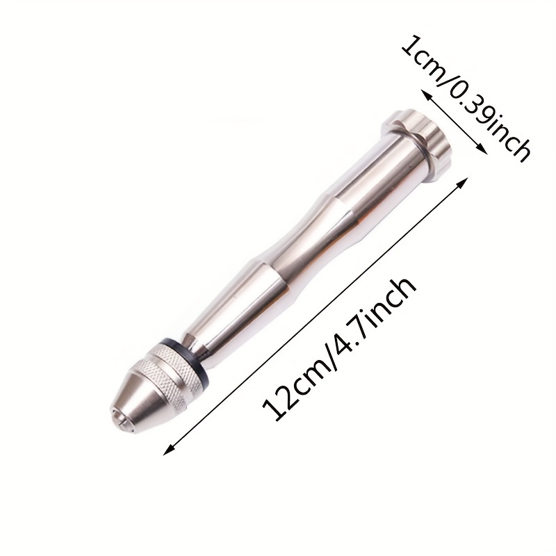 Mini Taladro Manual Micro Aluminio Portabrocas Sin Llave + - Temu