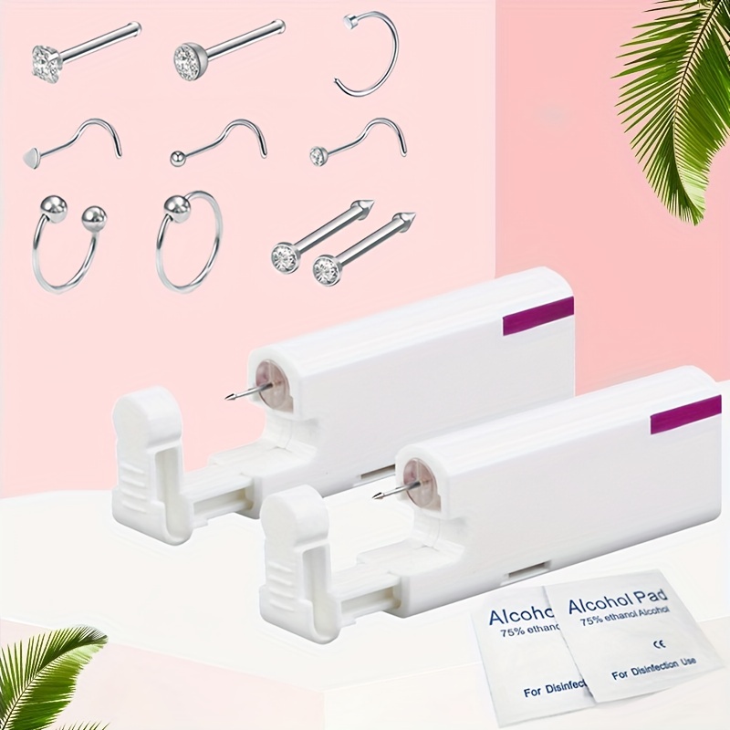 Disposable Sterile Ear/nose Piercing Kit Self Ear/nose - Temu