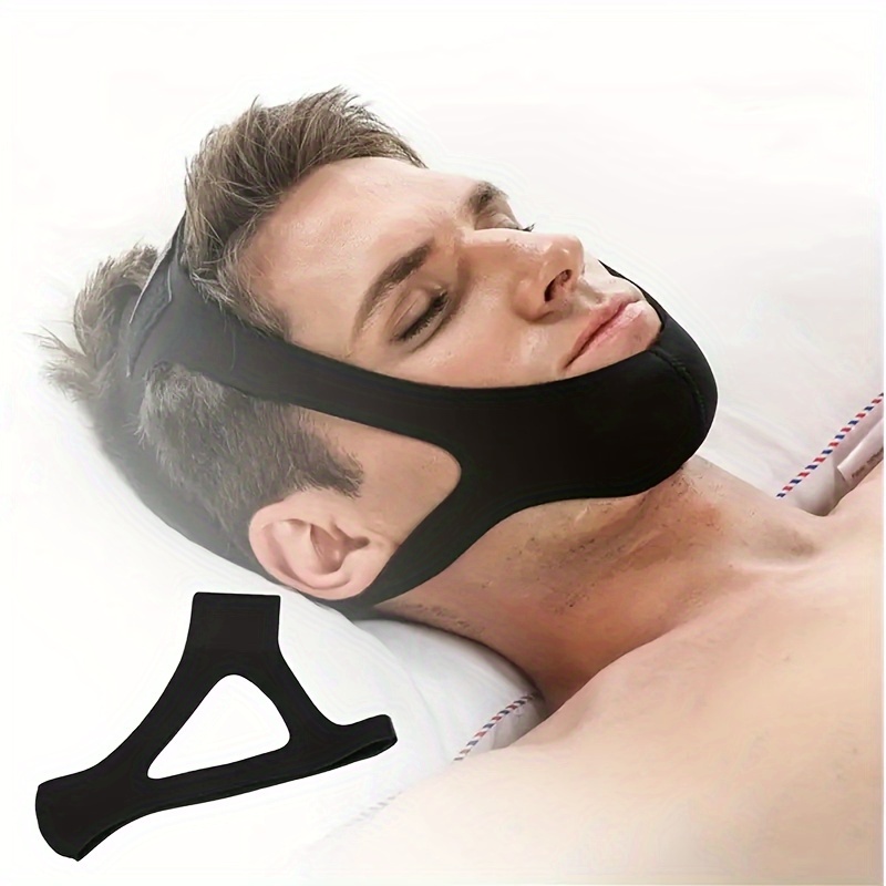 Correa de barbilla antironquidos, cinturón de dormir unisex con soporte  para la mandíbula, correa de elevación facial, cinturón cómodo para reducir