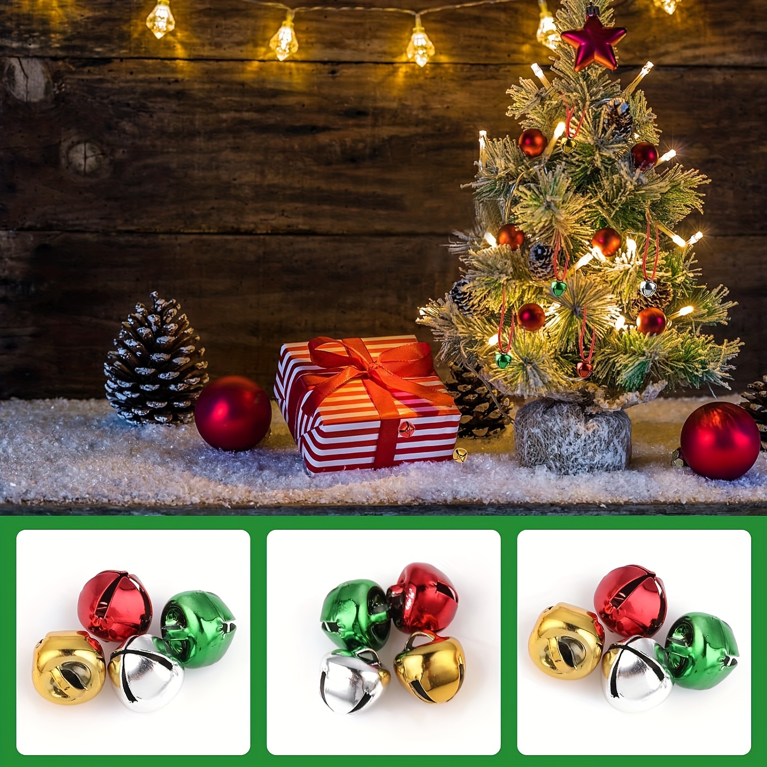 Jingle Bells, 1 Inch 10pcs, Craft Copper Bells Bulk DIY Bells