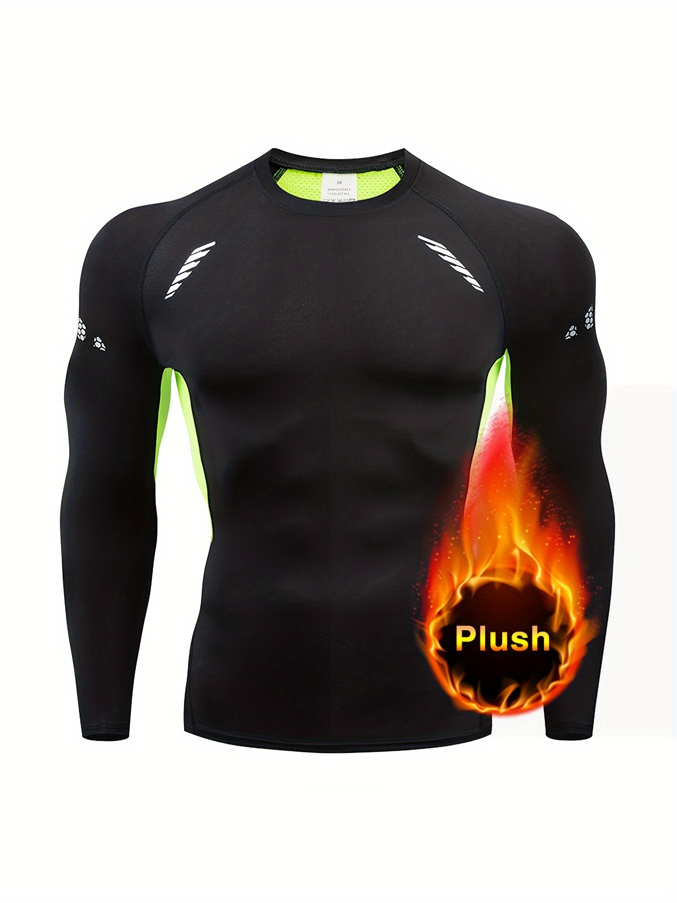Solid Flash Drying Compression Shirts Men Thermal Long - Temu Canada