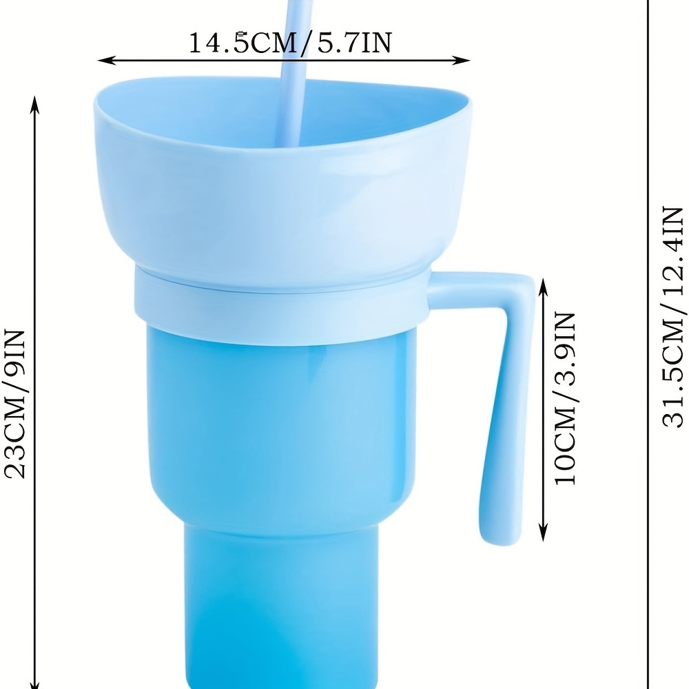 2-In-1 Snack Cup And Drink Tumbler - Splash-Proof