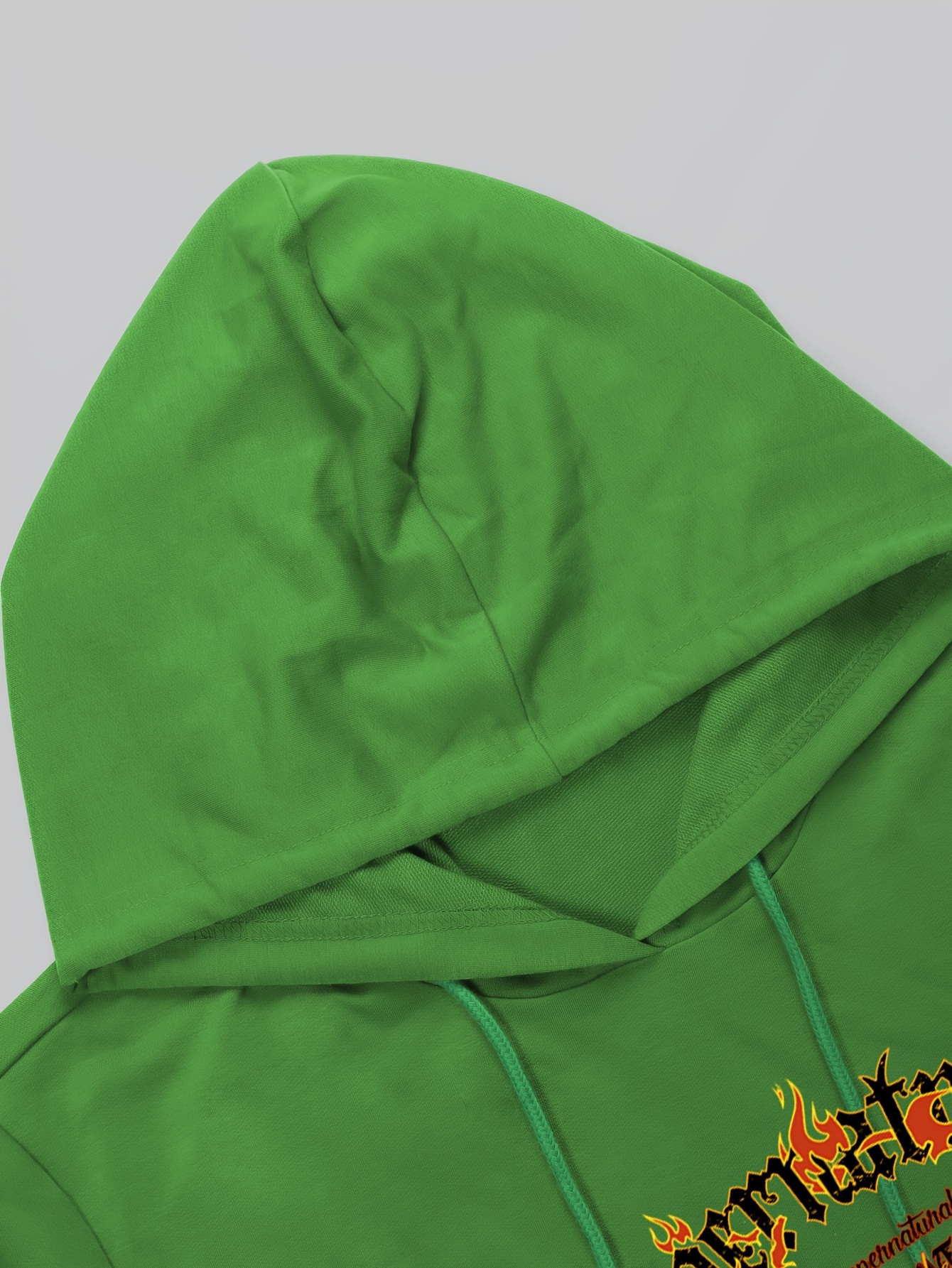 Sudadera con capucha Estampado Para chicos, Verde intermedio