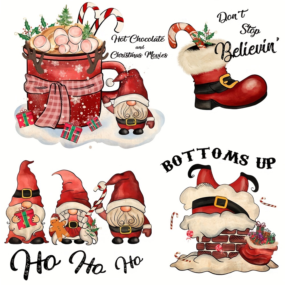 Merry Christmas Gnomes Sublimation Transfer Ready To Press - Temu