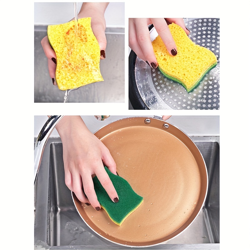 1pcs Christmas Duty Scrub Sponges Washing Dishes Cleaning Kitchen Dish  Sponge