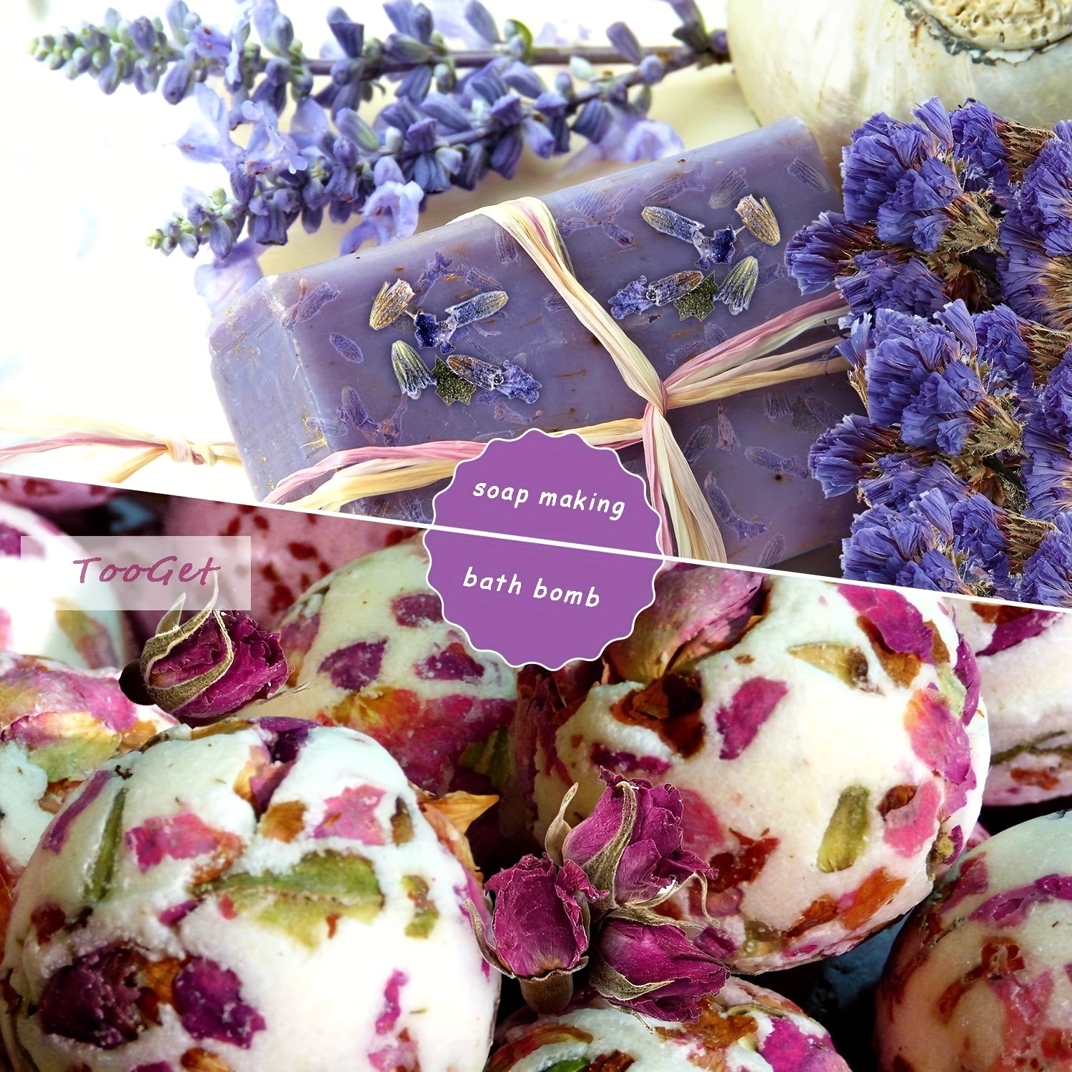 Dried Flowers And Herbs For Soap Making - 18 Varieties Rose Buds Jasmine  Lavender Dry Flower Petals - Lip Gloss Witchcraft Supplies Resin Jewelry  Essential Oils For Candle Crafts Nail Art Bath