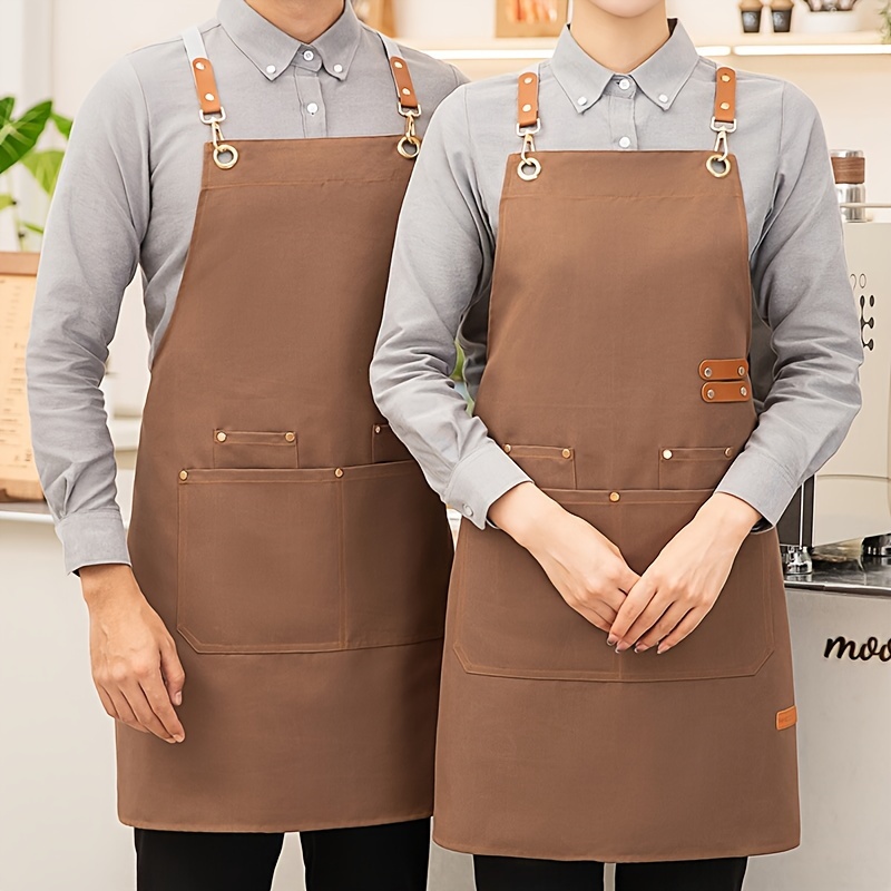 Polyester Apron Unisex Adjustable Cooking Apron Household - Temu