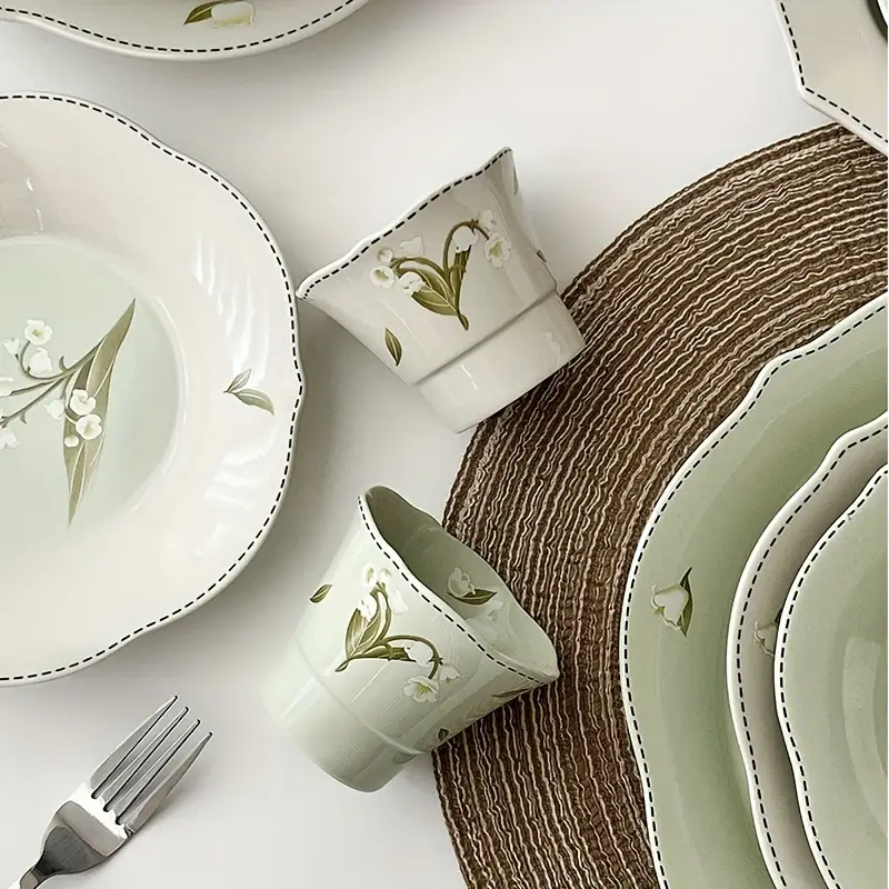 Malacasa Flora Dinner Sets, Dinner Plate Bowls Set