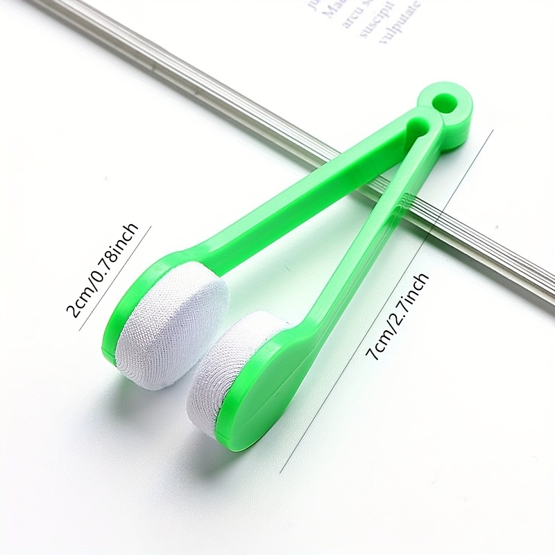 1pc Eyeglass Microfiber Cleaner Brush Portable Mirror Cloth Glasses Wipe