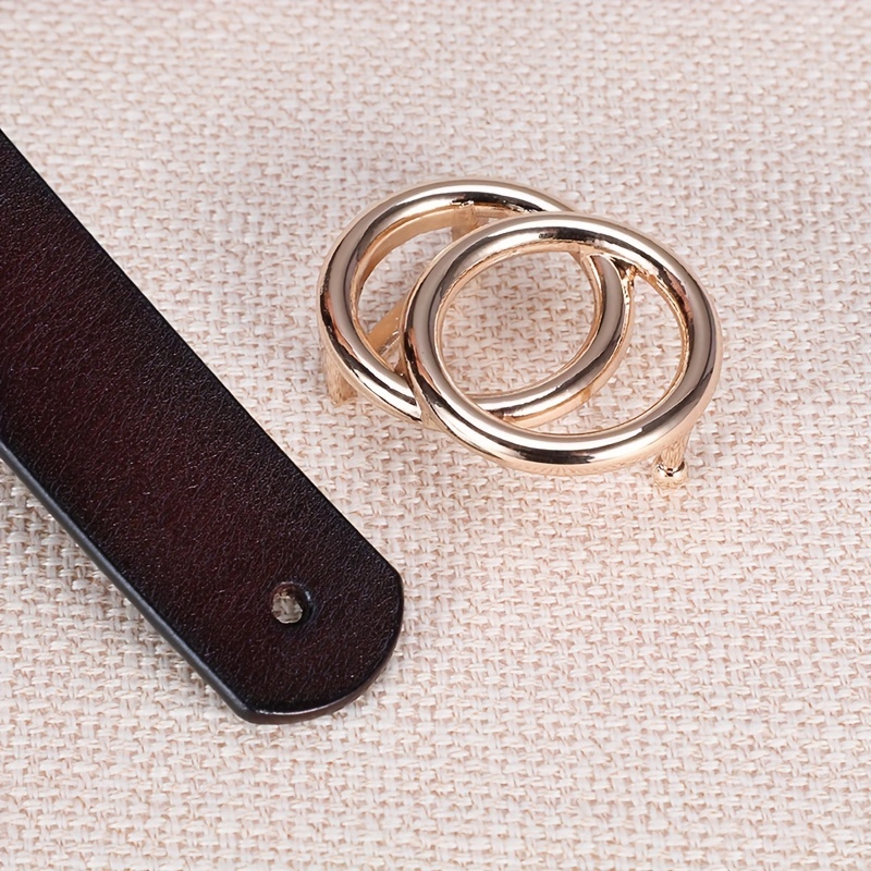 Double O Ring Buckle Belt for Women