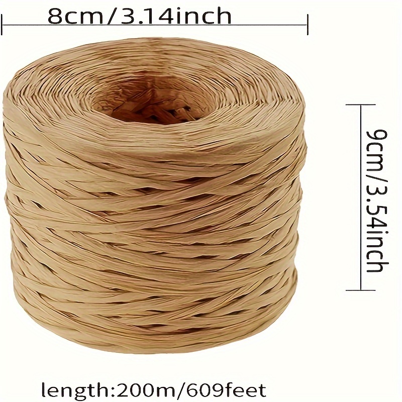 Wine Coconut Fiber Paper Craft Ribbon Wrapping Paper Rope - Temu Philippines