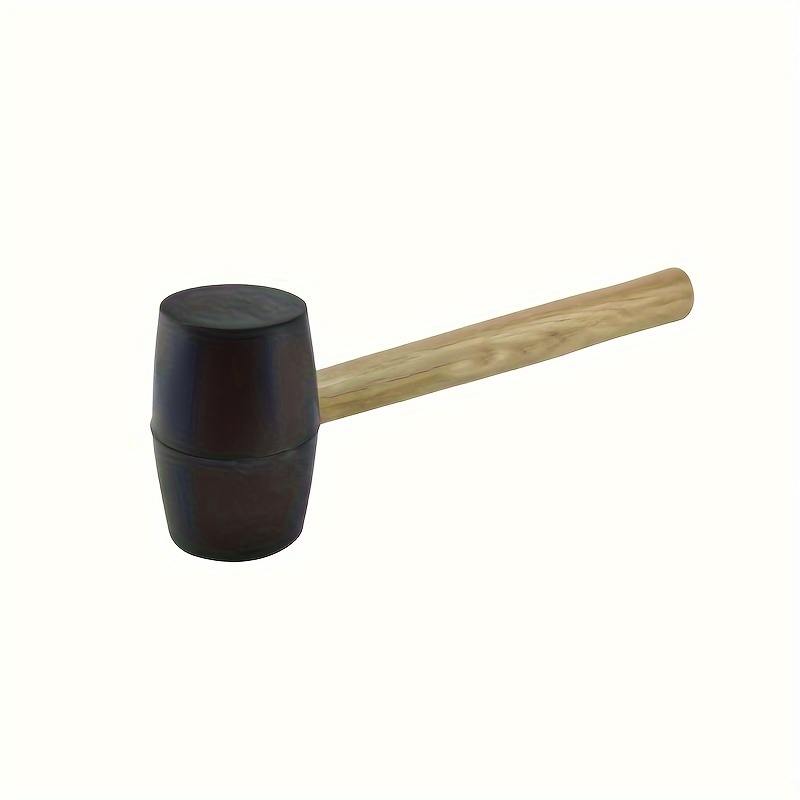 Durable Rubber Mallet Hammer With Wood Handle - Temu