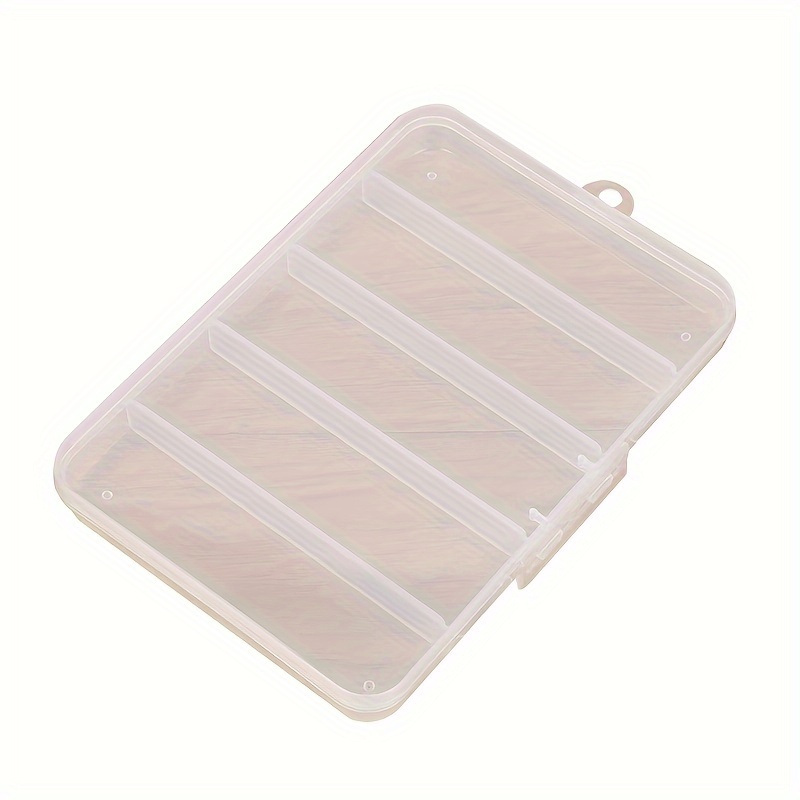 Transparent Fishing Tackle Storage Box with 5 Compartments for Jewelry