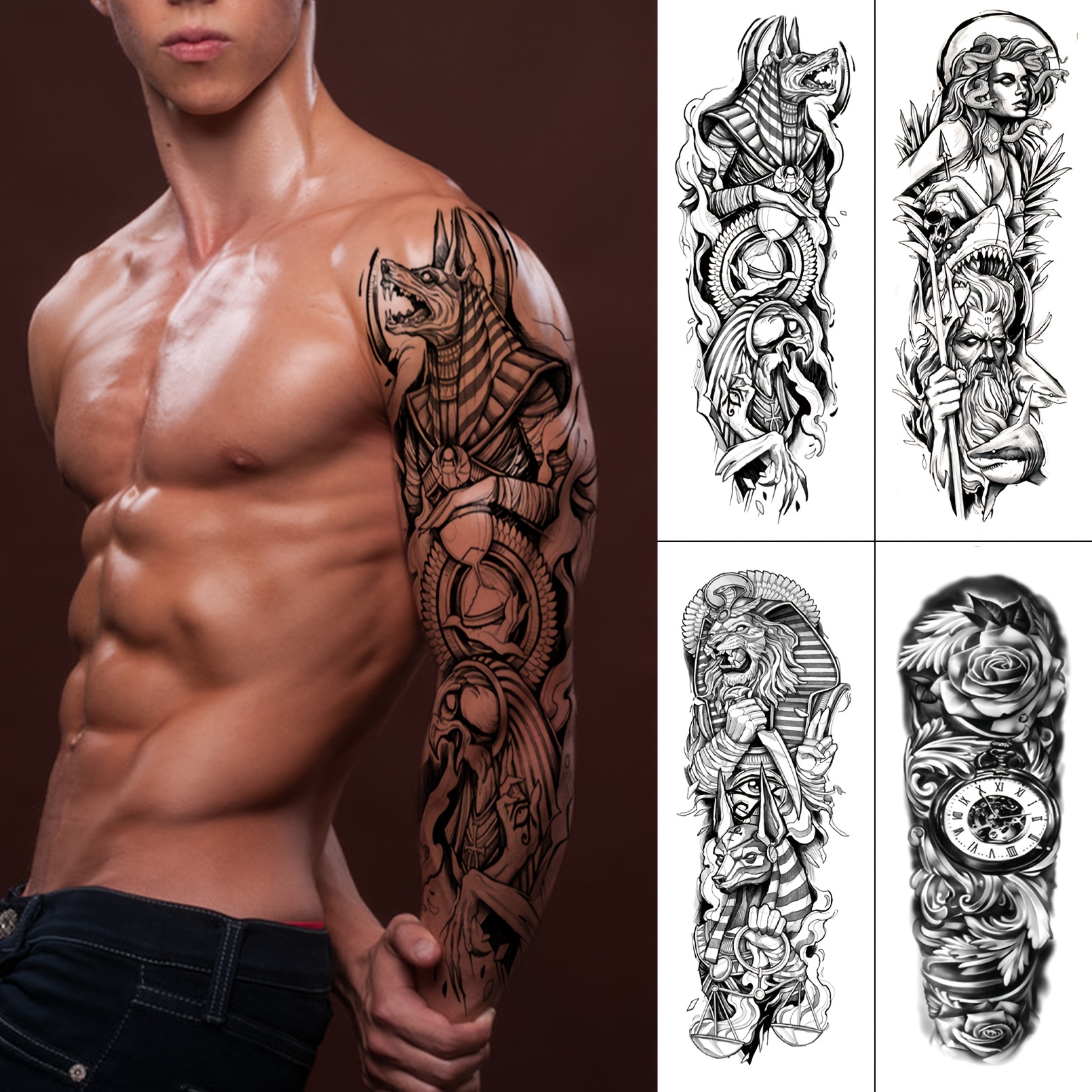 lion king sleeve tattoos