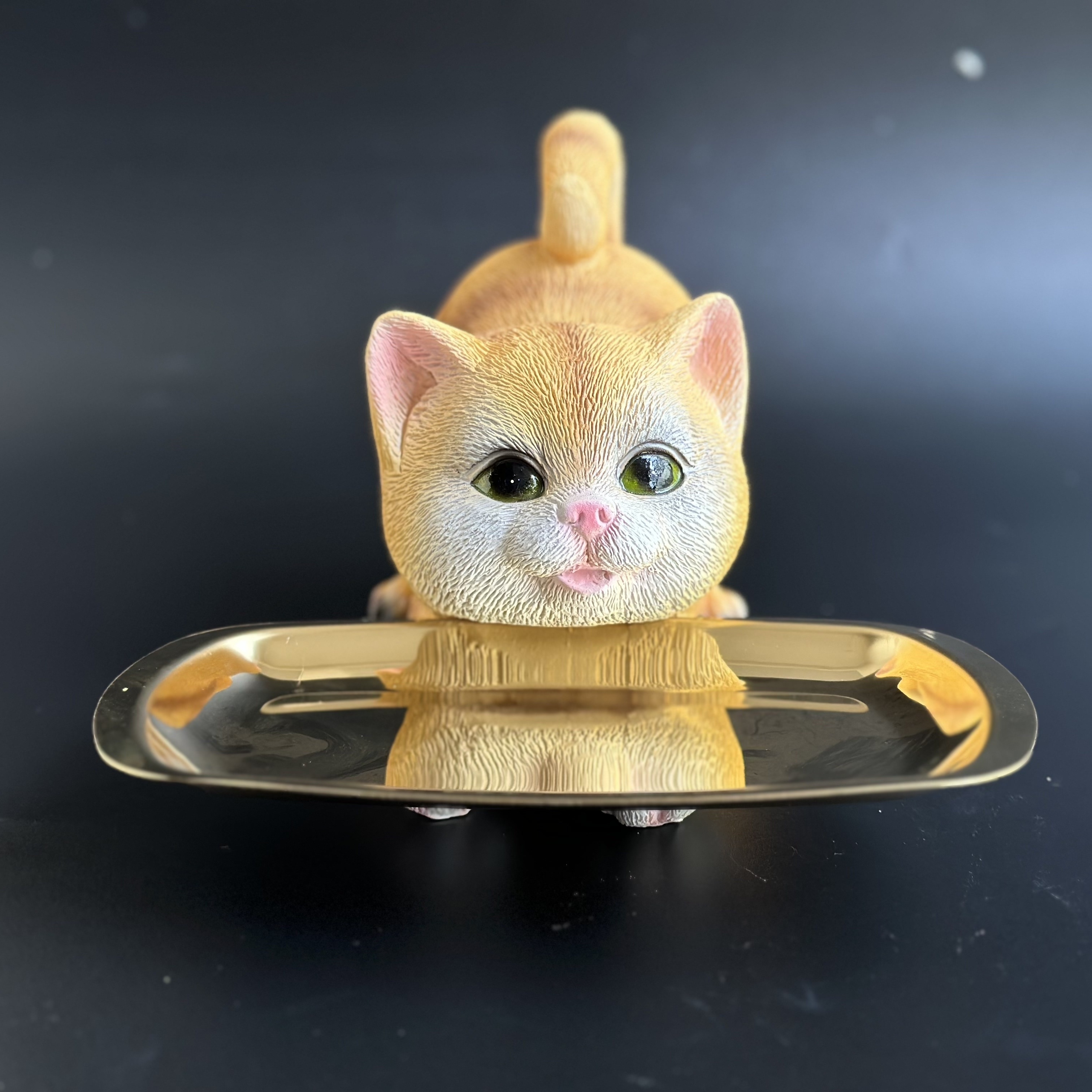 Statue de chat porte- mignon, décoration de maison, plateau à