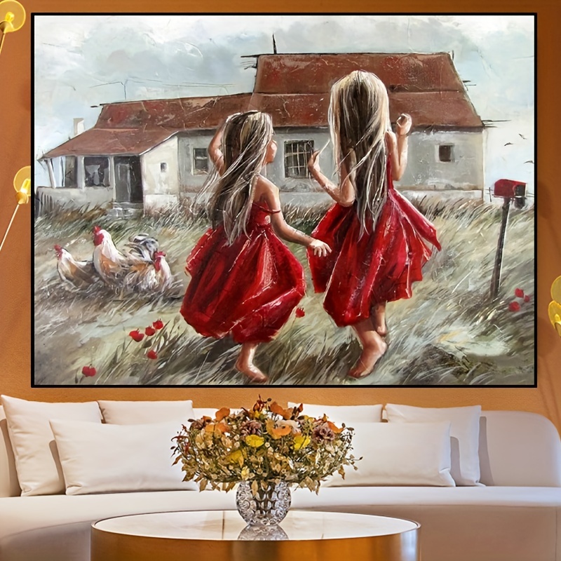 5d Diamond Painting Set, Character Design Of A Little Girl, Suitable For  Adults Or Beginners To