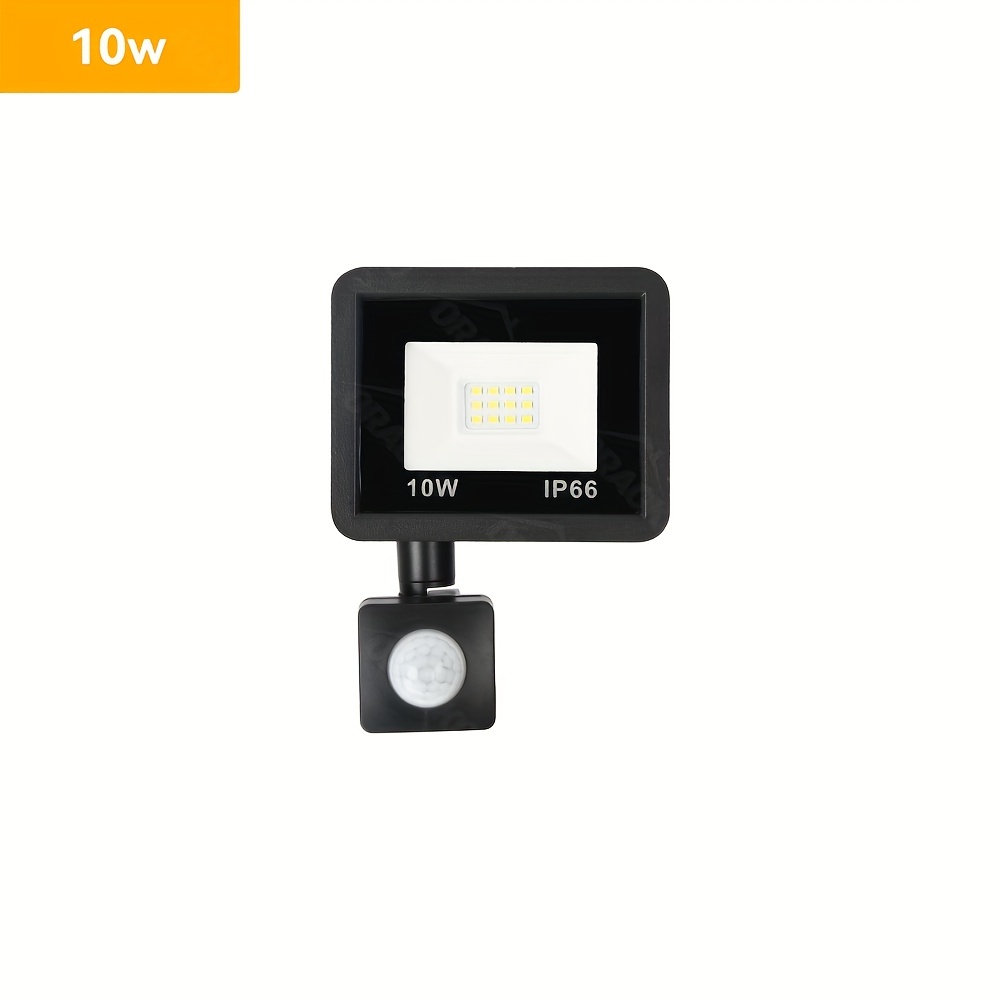 LtuSun Projecteur à LED, Projecteur à LED, Projecteur d'extérieur 100W,  Projecteur à Induction pour Corps Humain concentré étanche IP66 (B Blanc